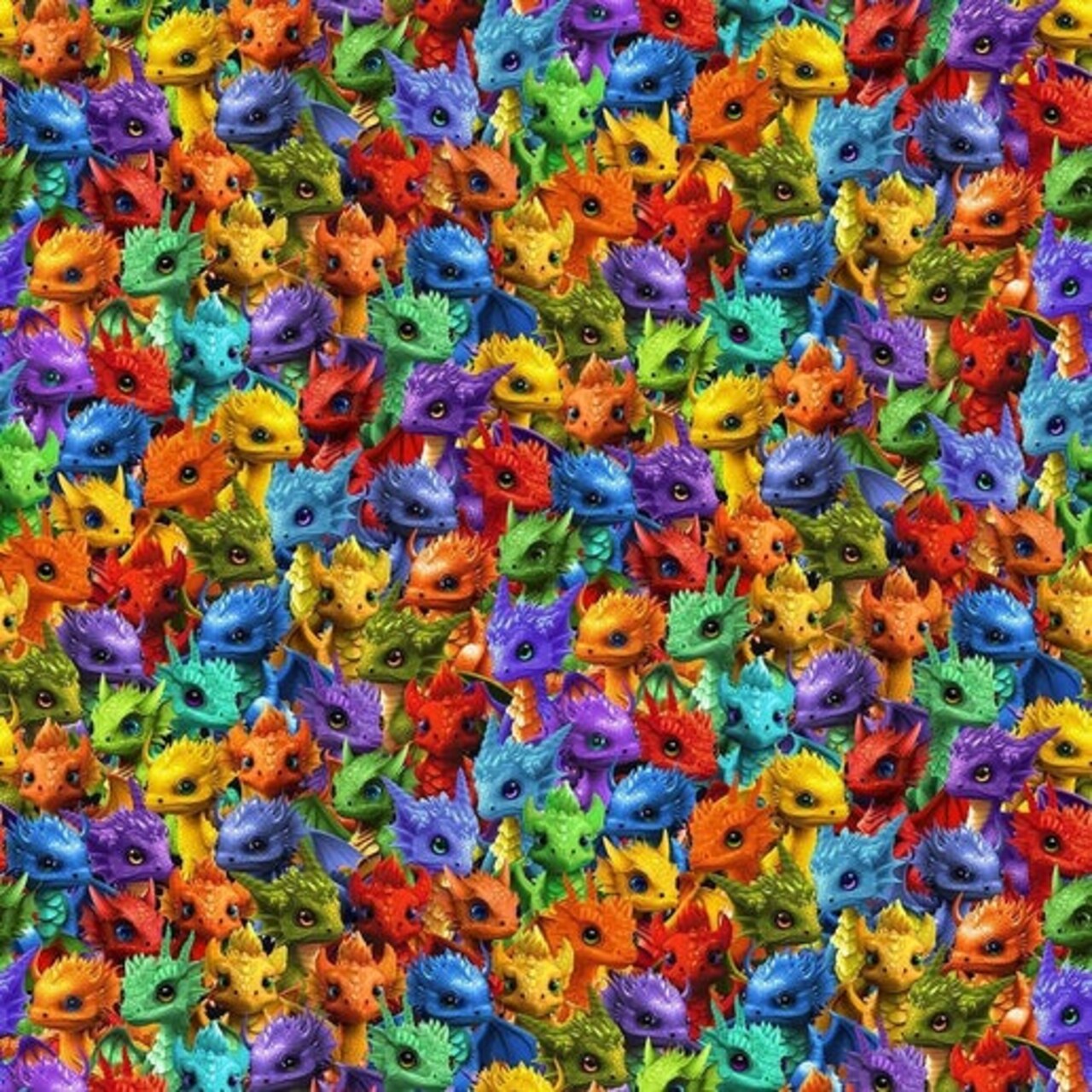 Timeless Treasures Packed Baby Dinosaurs Multi Cotton Fabric by the Yard